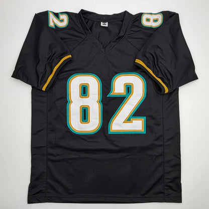 Autographed Jimmy Smith Jacksonville Black Football Jersey Beckett BAS COA | Authenticated Signed Sports Jersey | vintageantiquesgifts.com
