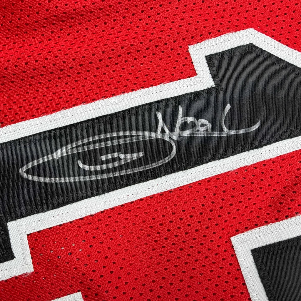 Autographed Joakim Noah Chicago Red Basketball Jersey Beckett BAS COA | Authenticated Signed Sports Jersey | vintageantiquesgifts.com