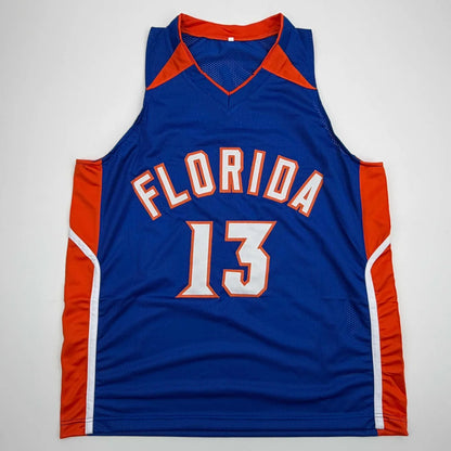 Autographed Joakim Noah Florida Blue College Basketball Jersey Beckett BAS COA | Authenticated Signed Sports Jersey | vintageantiquesgifts.com