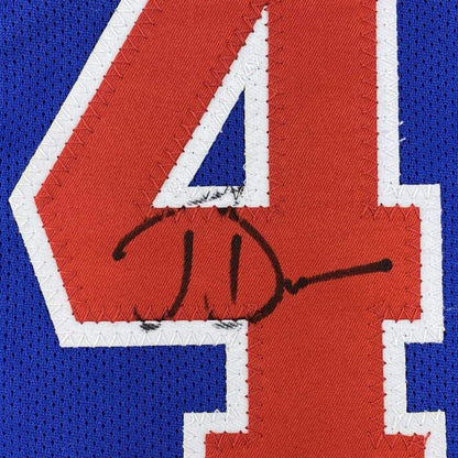 Autographed Joe Dumars Detroit Blue Basketball Jersey JSA COA | Authenticated Signed Sports Jersey | vintageantiquesgifts.com