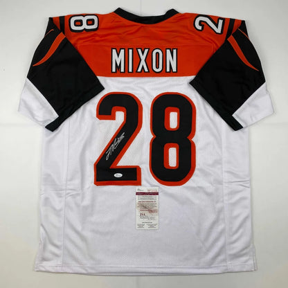 Autographed Joe Mixon Cincinnati White Football Jersey JSA COA | Hall of Fame Sports Memorabilia | vintageantiquesgifts.com