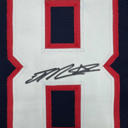 Autographed Joe Mixon Houston Blue Football Jersey JSA COA | Authenticated Signed Sports Jersey | vintageantiquesgifts.com