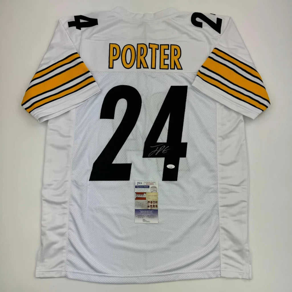 Autographed white custom jersey with PORTER and 24 for Pro Sports League collectible