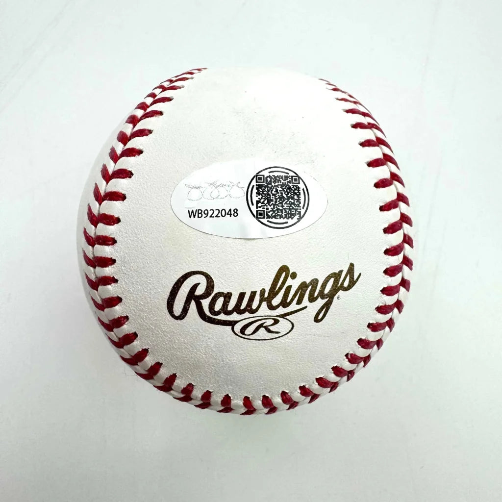 Autographed John Lackey 2016 World Series Rawlings Official Major League ROML Baseball JSA COA | Certified Authentic Signed Memorabilia | vintageantiquesgifts.com