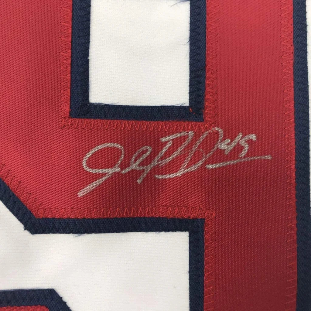 Autographed John Rocker Atlanta Braves custom jersey with red white design and PSA/DNA COA