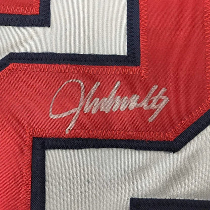 Autographed John Smoltz Atlanta grey custom jersey with Gladwell name