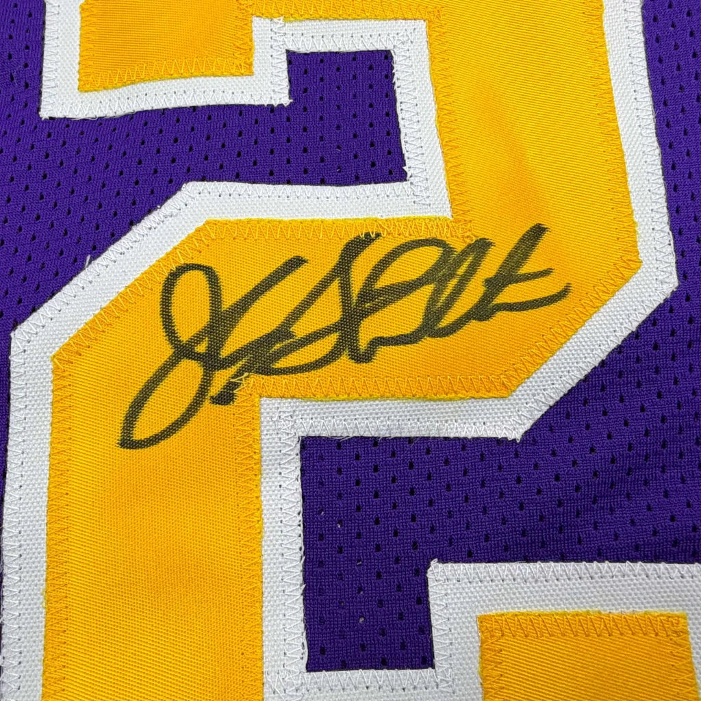 Autographed John Stockton Utah Purple Basketball Jersey Beckett BAS COA | Authenticated Signed Sports Jersey | vintageantiquesgifts.com