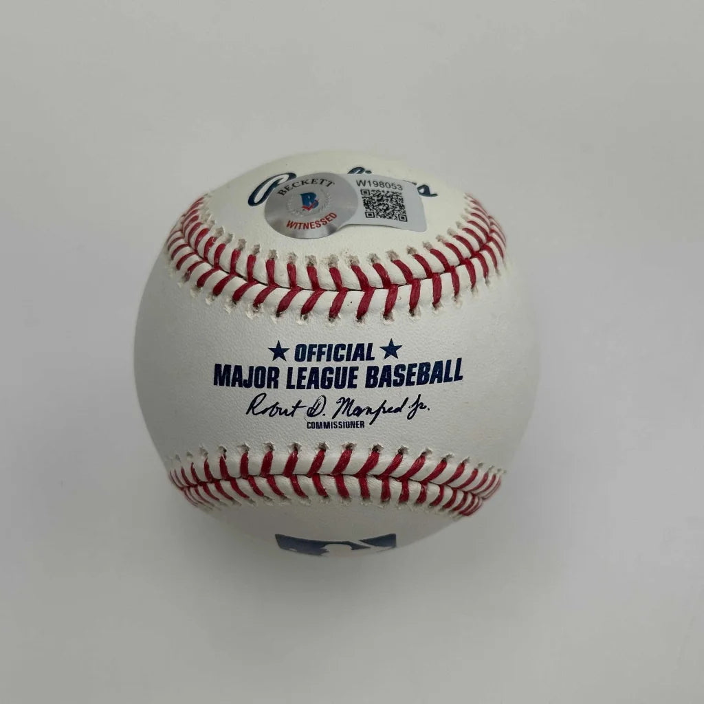 Autographed/Signed Jonathan Papelbon Rawlings Official Major League Baseball ROML Beckett BAS COA Auto