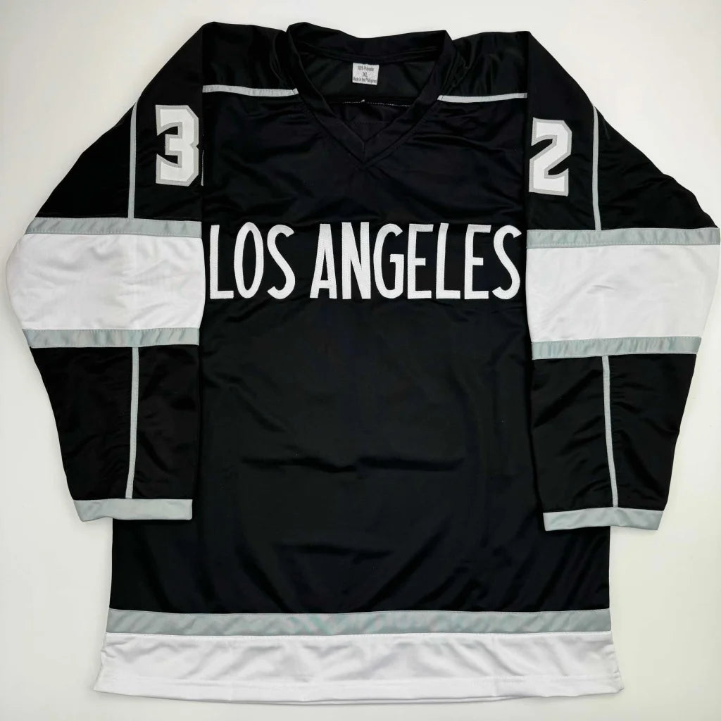 Black custom jersey with white and grey accents from the Professional Sports League Tribute