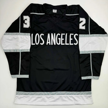 Black custom jersey with white and grey accents from the Professional Sports League Tribute