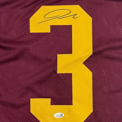 Autographed Jordan Addison USC Southern Cal Red College Football Jersey JSA COA | Authenticated Signed Sports Jersey | vintageantiquesgifts.com