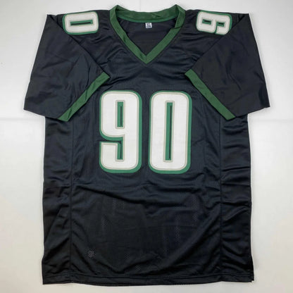 Autographed Jordan Davis Philadelphia black custom jersey with number 90