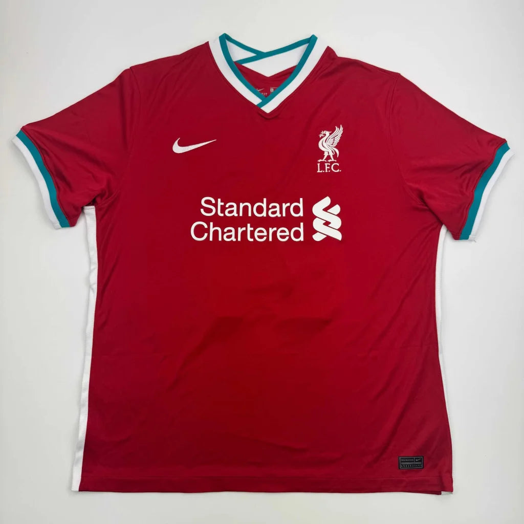 Autographed Jordan Henderson Liverpool FC red home custom jersey Beckett COA