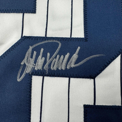 Autographed Jorge Posada New York Pinstripe Baseball Jersey Beckett BAS COA | Authenticated Signed Sports Jersey | vintageantiquesgifts.com