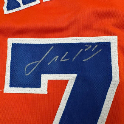 Autographed Josh Hader Houston Orange Baseball Jersey JSA COA | Authenticated Signed Sports Jersey | vintageantiquesgifts.com