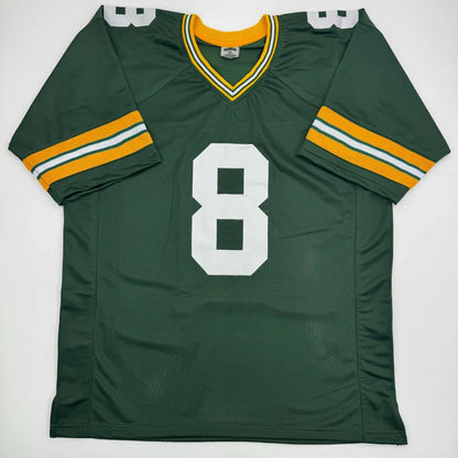 Autographed Josh Jacobs Green Bay Packers custom jersey with number 8