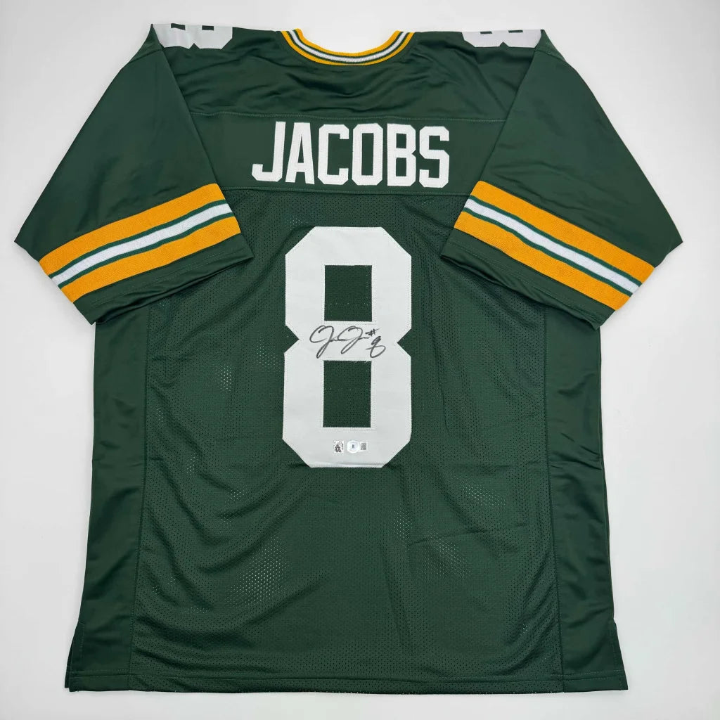 Autographed Aaron Rodgers Green Bay Packers custom jersey, number 8