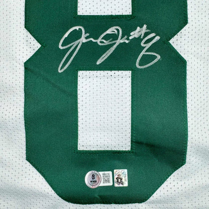 Josh Jacobs autographed Green Bay custom jersey green number 8 patch