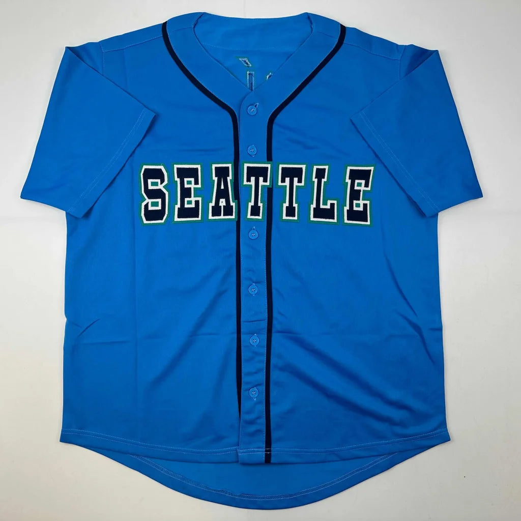 Autographed Julio Rodriguez Seattle light blue custom jersey, JSA COA