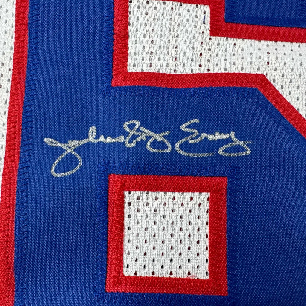 Autographed Julius Erving Dr. J Philadelphia White Basketball Jersey JSA COA | Authenticated Signed Sports Jersey | vintageantiquesgifts.com