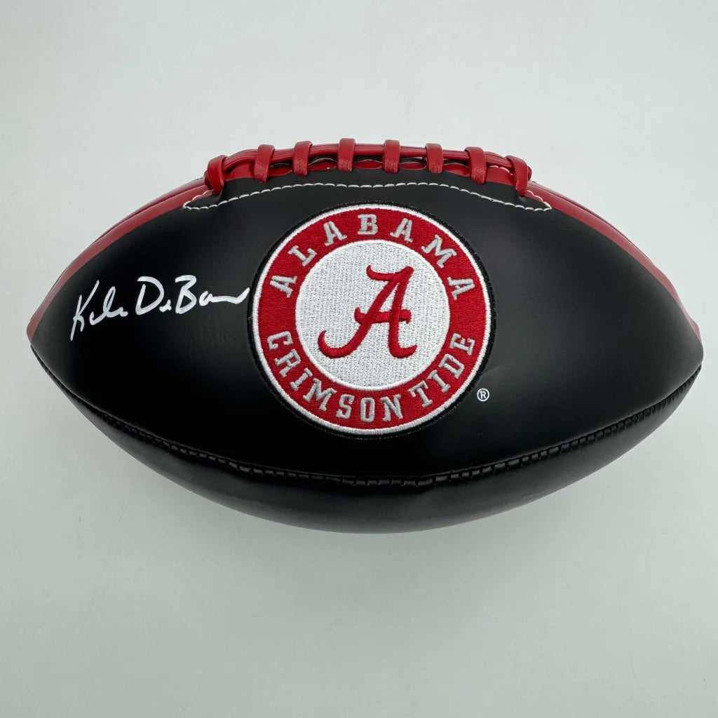 Autographed Kalen DeBoer Alabama Crimson Tide Full Size Black Logo College Football JSA COA | Hall of Fame Sports Memorabilia | vintageantiquesgifts.com