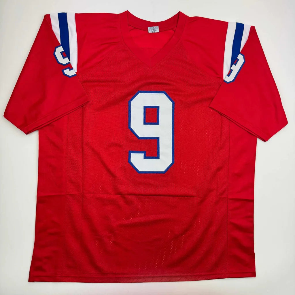 Autographed Kayshon Boutte New England Red Football Jersey Beckett BAS COA | Authenticated Signed Sports Jersey | vintageantiquesgifts.com