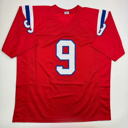 Autographed Kayshon Boutte New England Red Football Jersey Beckett BAS COA | Authenticated Signed Sports Jersey | vintageantiquesgifts.com