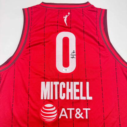 Autographed Kelsey Mitchell Indiana Red Basketball Jersey PSA COA | Certified Authentic Signed Memorabilia | vintageantiquesgifts.com