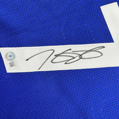 Autographed Kevin Durant United States USA Olympics Blue Basketball Jersey Beckett BAS COA | Authenticated Signed Sports Jersey | vintageantiquesgifts.com