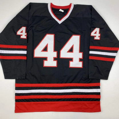 Autographed Kimmo Timonen Chicago Black Hockey Jersey JSA COA | Authenticated Signed Sports Jersey | vintageantiquesgifts.com