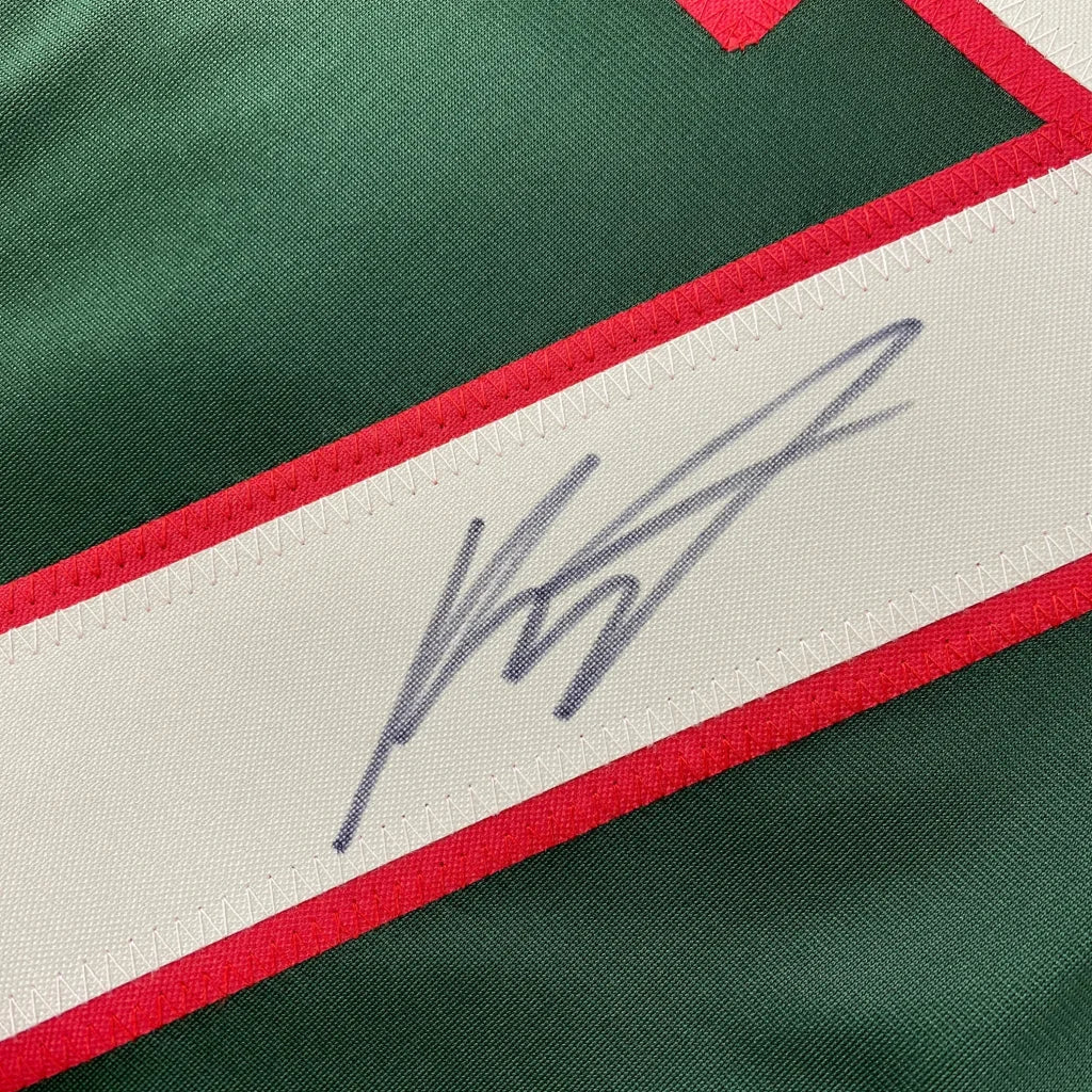 Autographed Kirill Kaprizov Minnesota Green Hockey Jersey Beckett BAS COA | Authenticated Signed Sports Jersey | vintageantiquesgifts.com