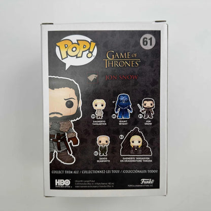 Autographed Kit Harington Jon Snow Game of Thrones Funko Pop #61 with sword
