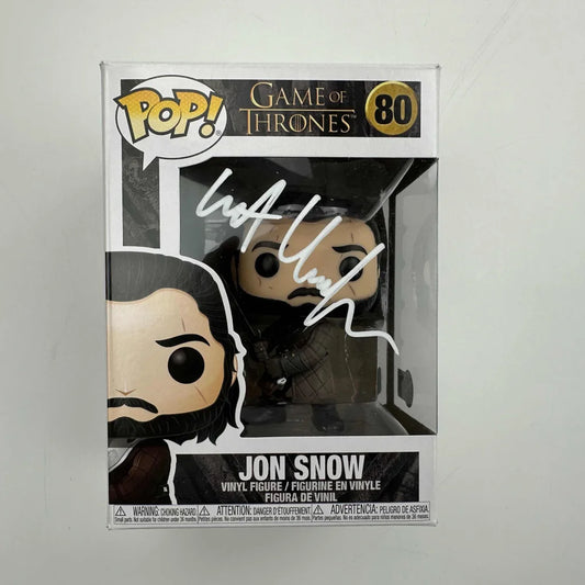 Autographed Kit Harrington Jon Snow #80 Game of Thrones Funko Pop TV Television Figurine Toy Beckett BAS COA | Hall of Fame Sports Memorabilia | vintageantiquesgifts.com