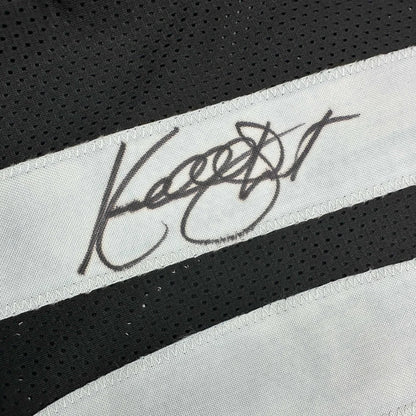 Autographed/Signed Kordell Stewart Pittsburgh Black Football Jersey Beckett BAS COA
