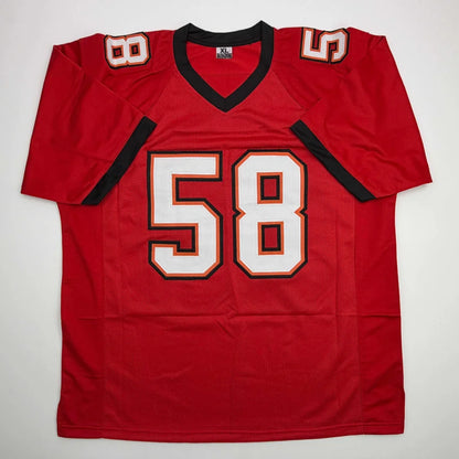 Autographed Kwon Alexander Tampa Bay Red Football Jersey JSA COA | Authenticated Signed Sports Jersey | vintageantiquesgifts.com