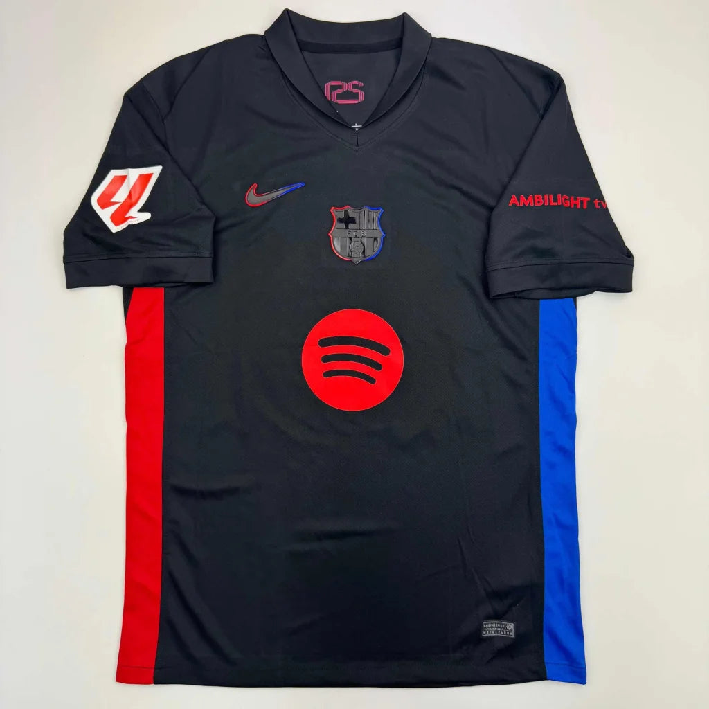 Autographed/Signed Lamine Yamal FC Barcelona Black Soccer Jersey Beckett BAS COA