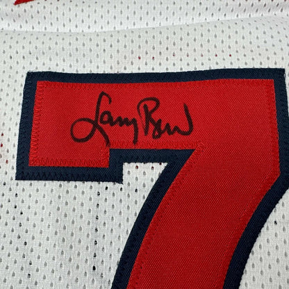 Autographed Larry Bird custom jersey patch, USA 1992 Dream Team, professional sports