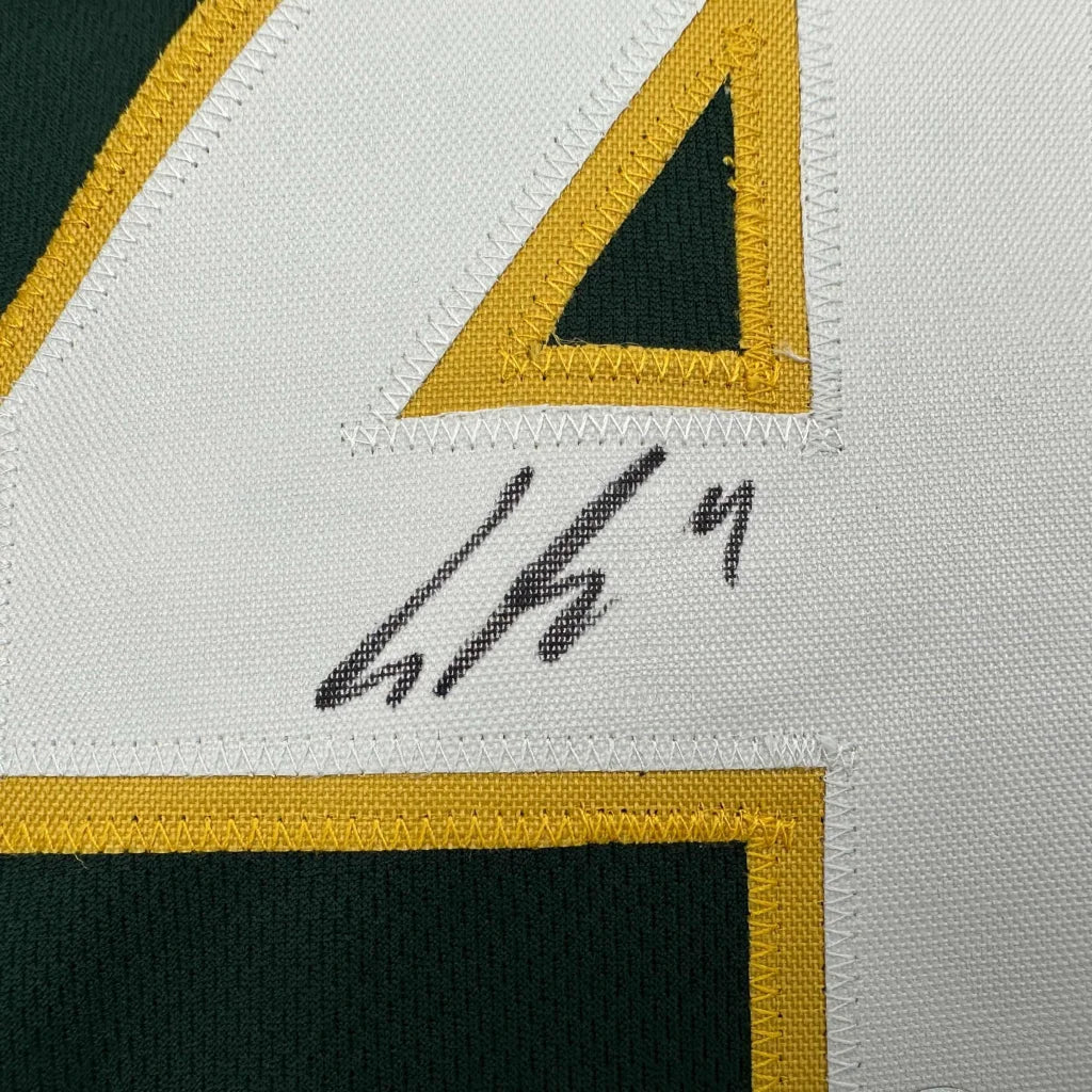 Autographed Lawrence Butler Oakland custom jersey number 4, Beckett BAS COA