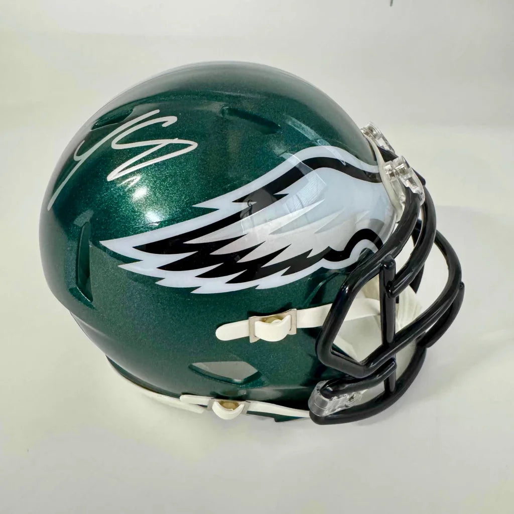 Autographed LeSean McCoy Philadelphia Eagles Mini Football Helmet JSA COA | Hall of Fame Sports Memorabilia | vintageantiquesgifts.com