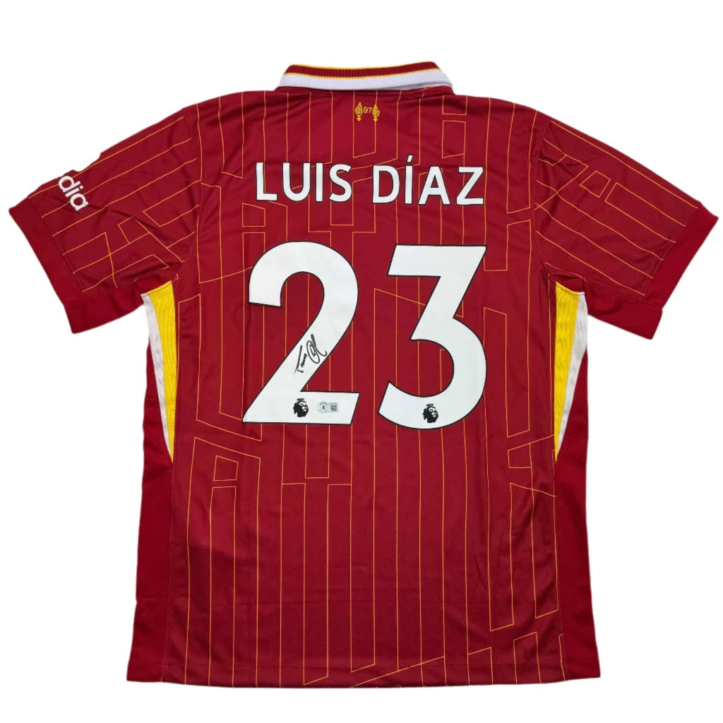 Red Liverpool FC custom jersey with Luis Diaz 23 for professional sports fans