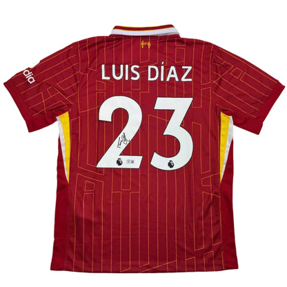 Red Liverpool FC custom jersey with Luis Diaz 23 for professional sports fans