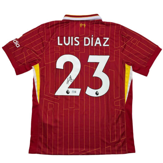 Red Liverpool FC custom jersey with Luis Diaz 23 for professional sports fans