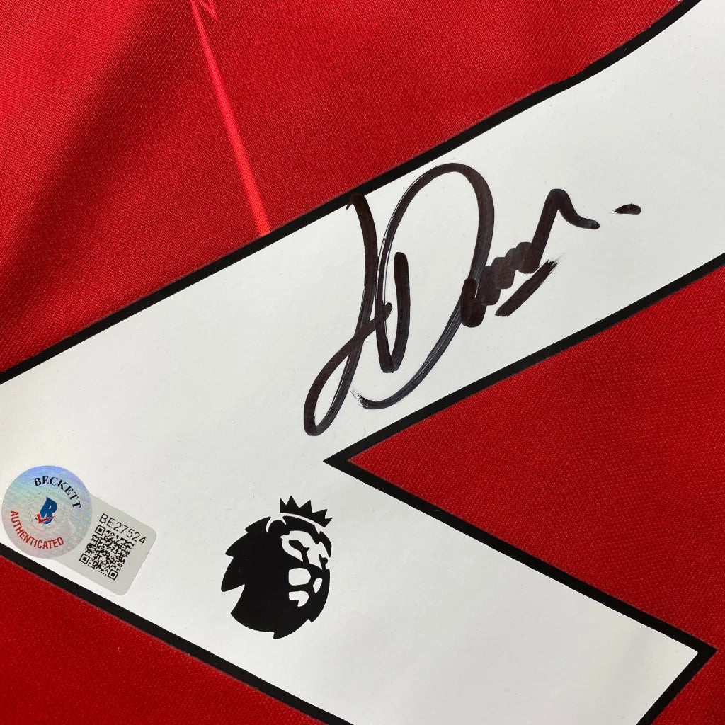 Autographed Luis Diaz Liverpool Red Soccer Jersey Beckett BAS COA | Authenticated Signed Sports Jersey | vintageantiquesgifts.com