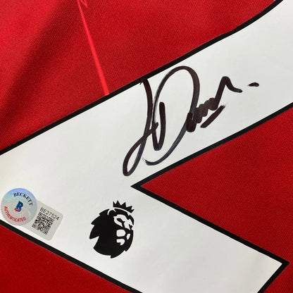 Autographed Luis Diaz Liverpool Red Soccer Jersey Beckett BAS COA | Authenticated Signed Sports Jersey | vintageantiquesgifts.com