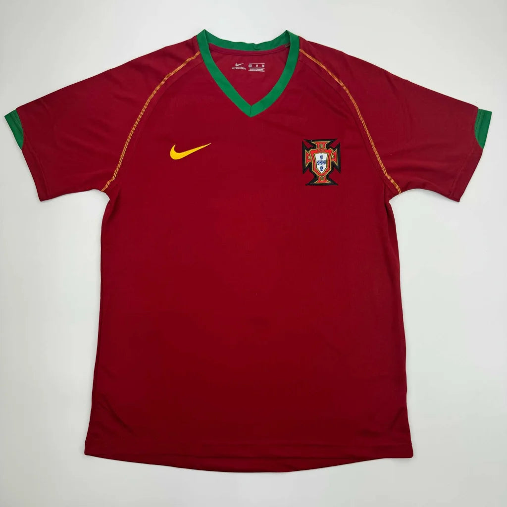Red custom jersey with Portugal crest, Nike swoosh, for professional sports fans