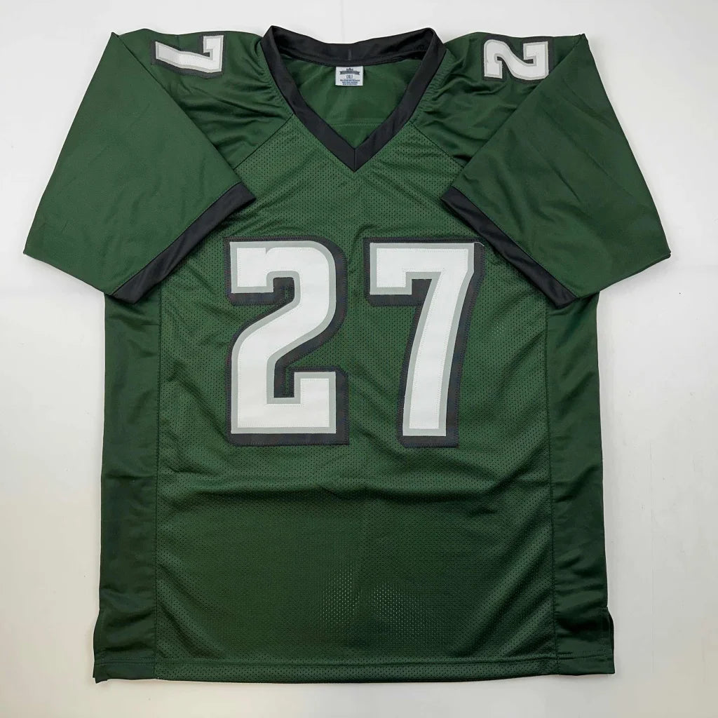 Autographed Malcolm Jenkins Philadelphia Green Football Jersey Beckett BAS COA | Authenticated Signed Sports Jersey | vintageantiquesgifts.com