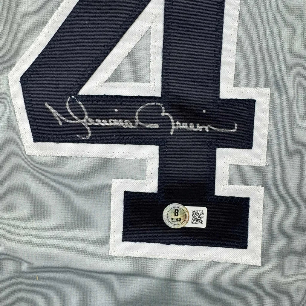Autographed Mariano Rivera New York Grey Baseball Jersey Beckett BAS COA Holo | Authenticated Signed Sports Jersey | vintageantiquesgifts.com