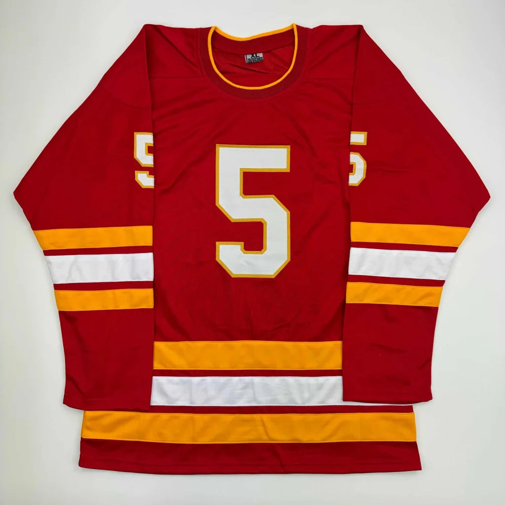 Autographed Mark Giordano Calgary Red Hockey Jersey JSA COA | Authenticated Signed Sports Jersey | vintageantiquesgifts.com