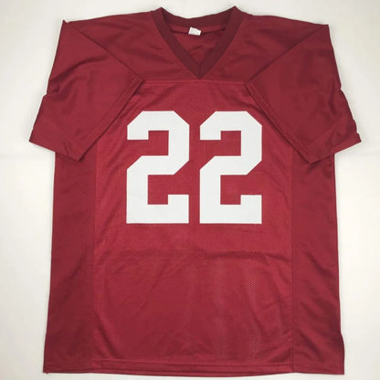 Autographed Mark Ingram Alabama maroon custom jersey number 22
