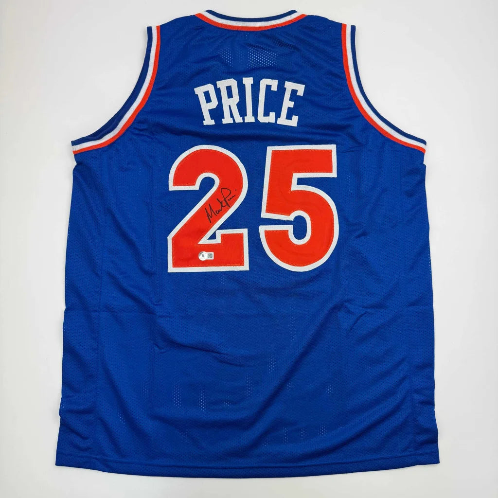 Autographed Mark Price Cleveland Blue Basketball Jersey Beckett BAS COA | Hall of Fame Sports Memorabilia | vintageantiquesgifts.com